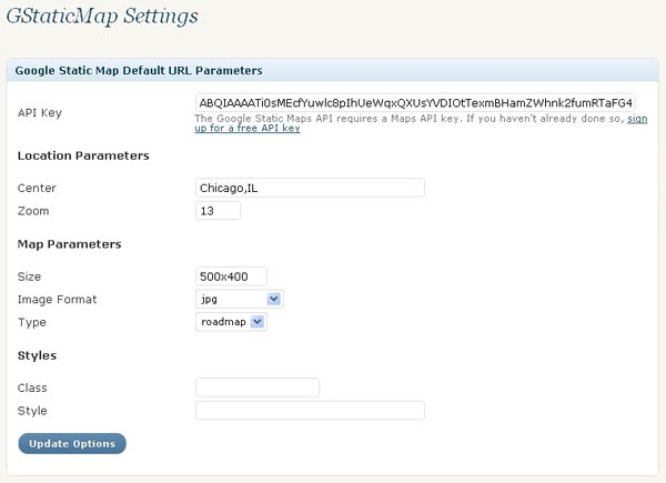 Settings Page Settings Page