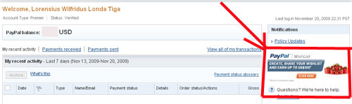 Paypal Wish List Paypal Wish List